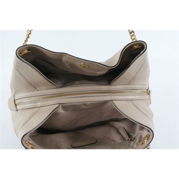 Michael Kors Jet Set Large Pebbled Leather Chain Shoulder Bag 13x10x5" - Picture 11 of 15